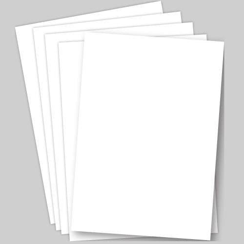 White A3 Card 220gsm (Pack of 50) Made From Recycled Paper, Crafting Essentials, Strong Crafting Card