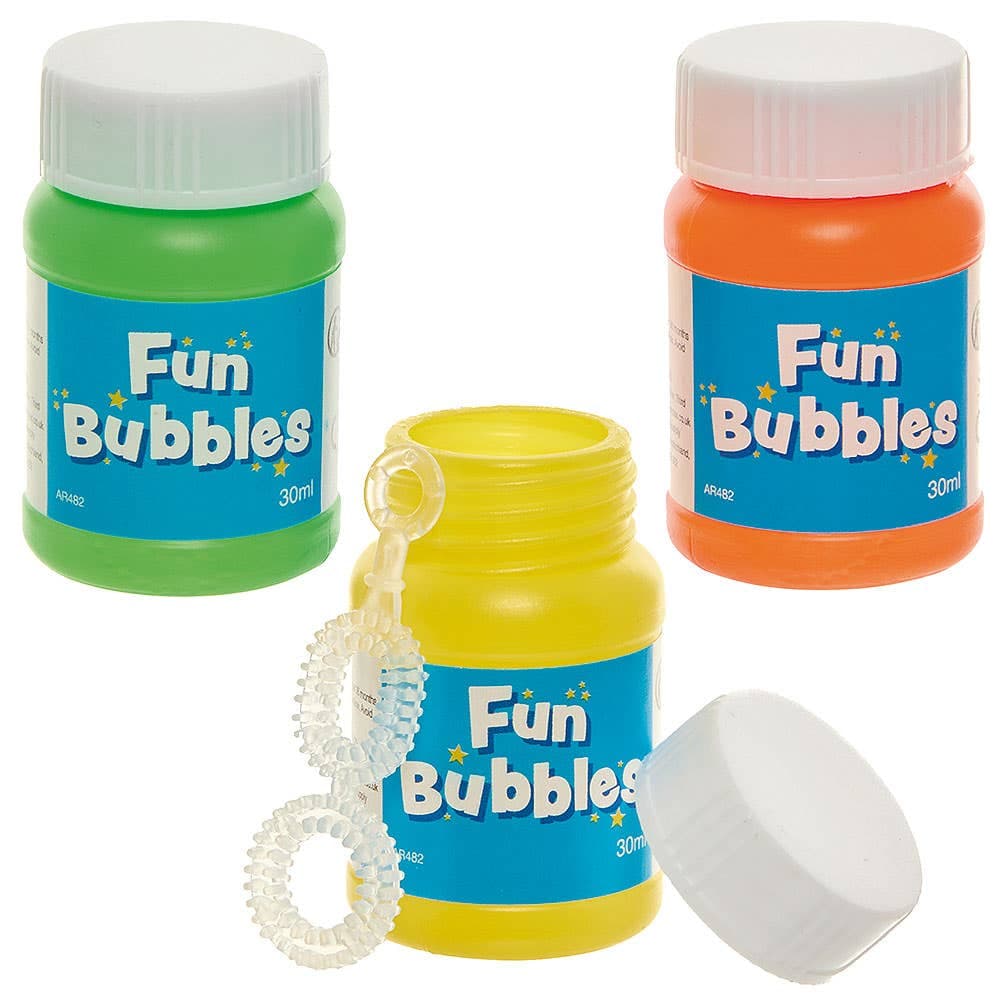Mini Blow Bubbles (Pack of 8) Pocket Money Toys
