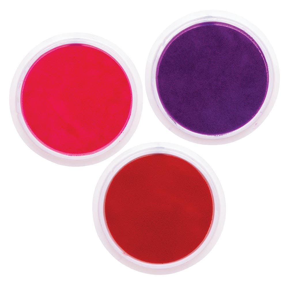 Red, Pink & Purple Jumbo Paint Pads (Pack of 3) Art Supplies, Art Materials 3 assorted colours - Red, Pink & Purple
