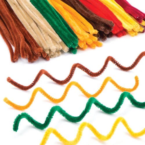 Autumn Pipe Cleaners Value Pack (Pack of 120) 8 Assorted Colours, 30cm Long, Easy To Mould, DIY Crafts