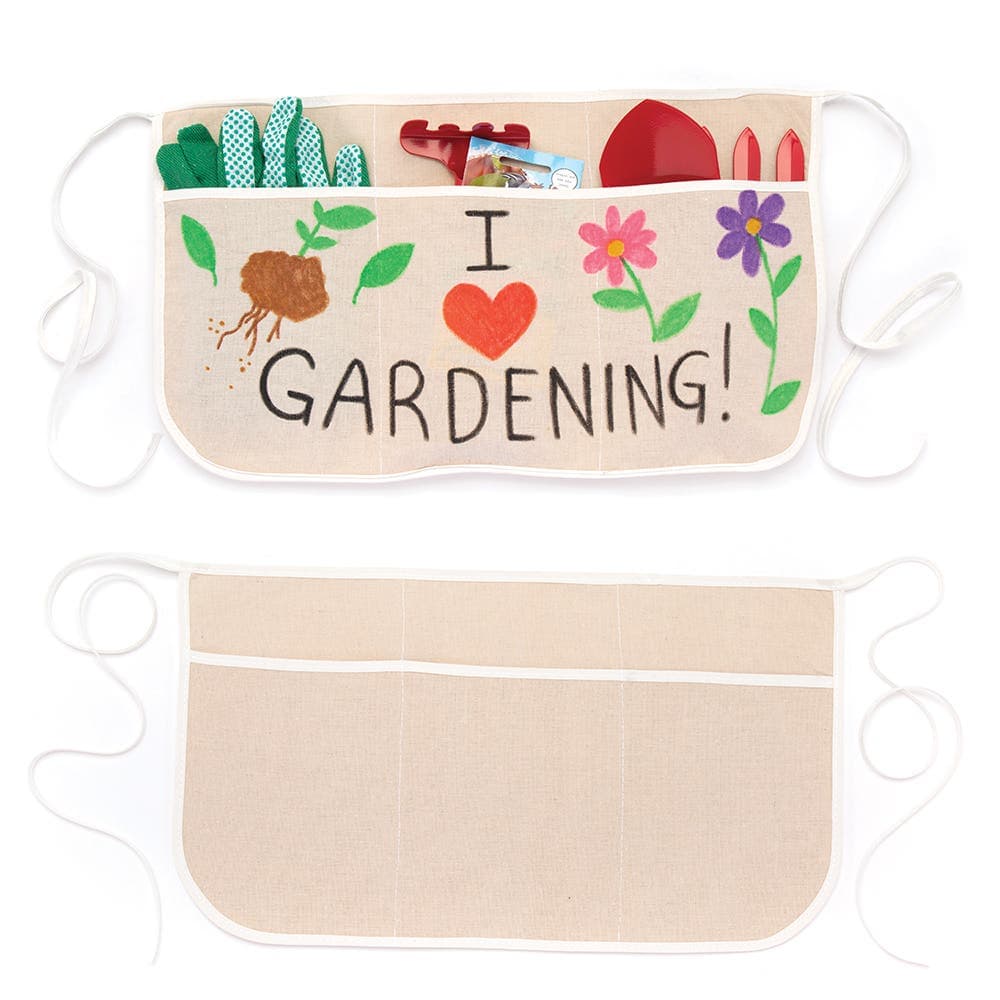 Fabric Waist Aprons (Pack of 3) Design Your Own, Colour Or Paint, Adjustable Straps