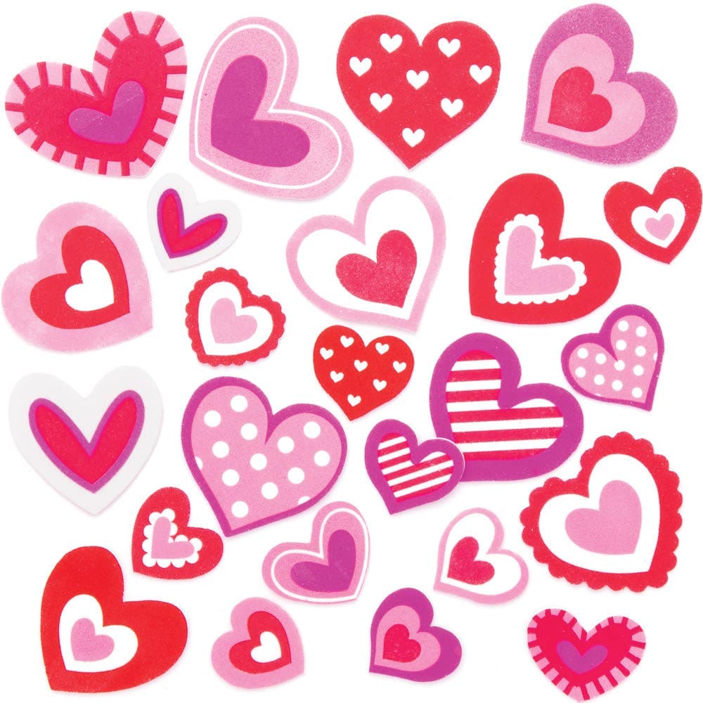 Heart Foam Stickers (Pack of 120) Stickers