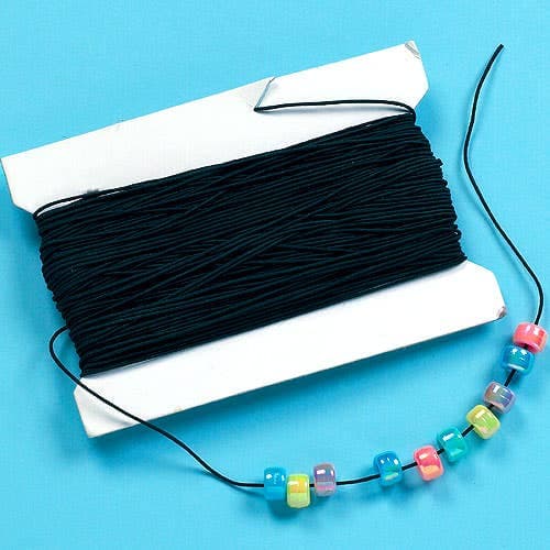 Black Elastic (30m reel) Jewellery