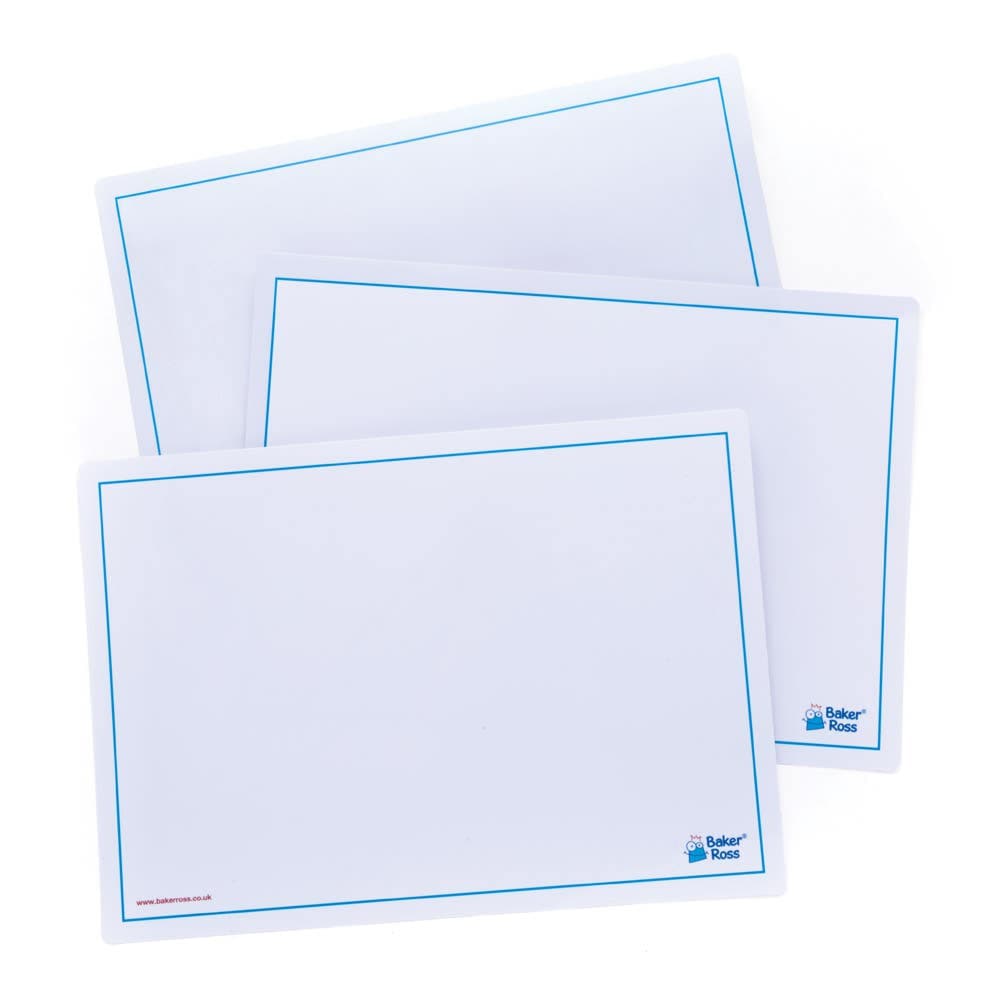 Blank Write 'n' Wipe Boards (Pack of 10) Art Supplies, Art Materials, Size 30cm x 21cm
