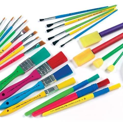 Bumper Brush Value Pack (Pack of 25) Art Supplies, Art Materials