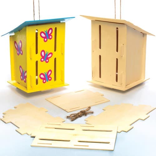 Wooden Butterfly House Kits (Pack of 2) Nature Craft Kits