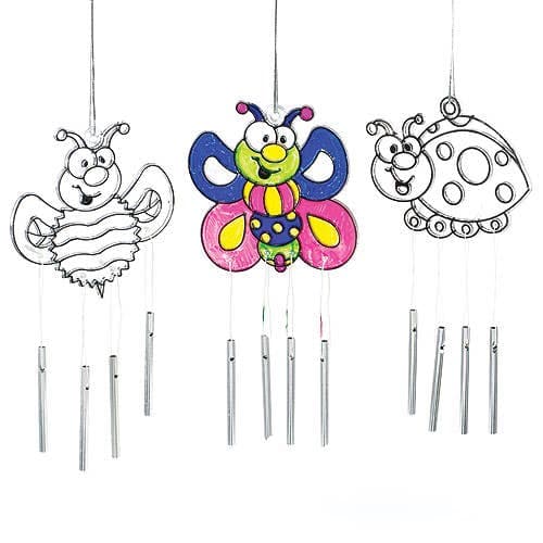 Bug Suncatcher Windchimes (Pack of 3) Nature Craft Kits