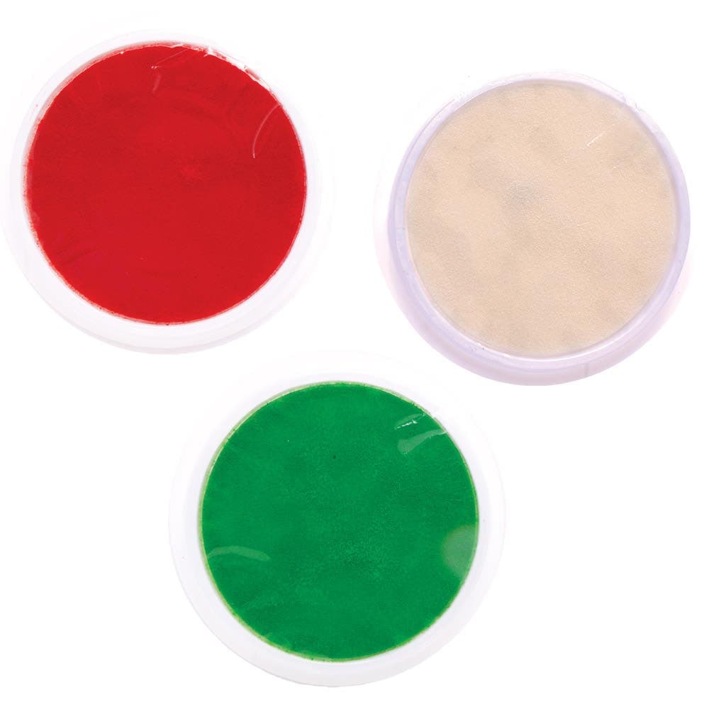 Christmas Jumbo Paint Pads (Pack of 3) Christmas Craft Supplies 3 assorted Christmas colours - Red, Green & White