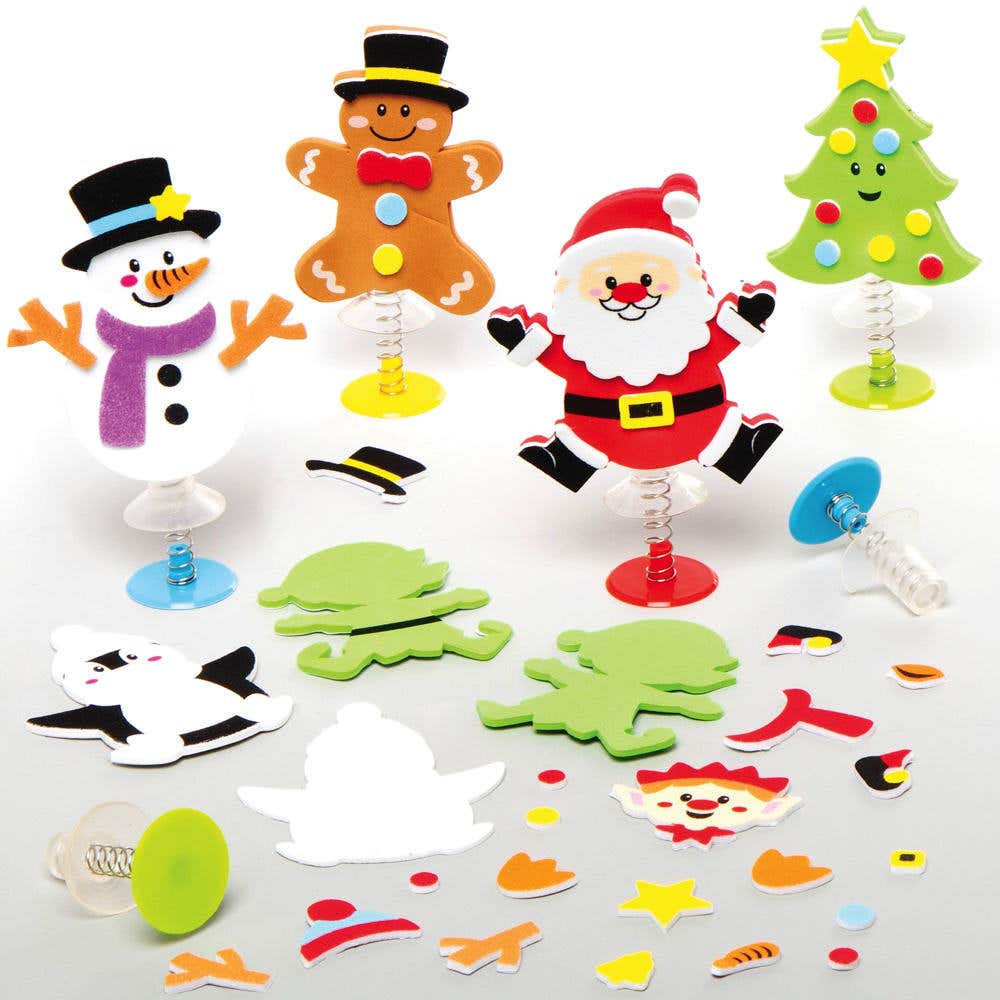 Christmas Foam Jump-up Kits (Pack of 8) Christmas Toys