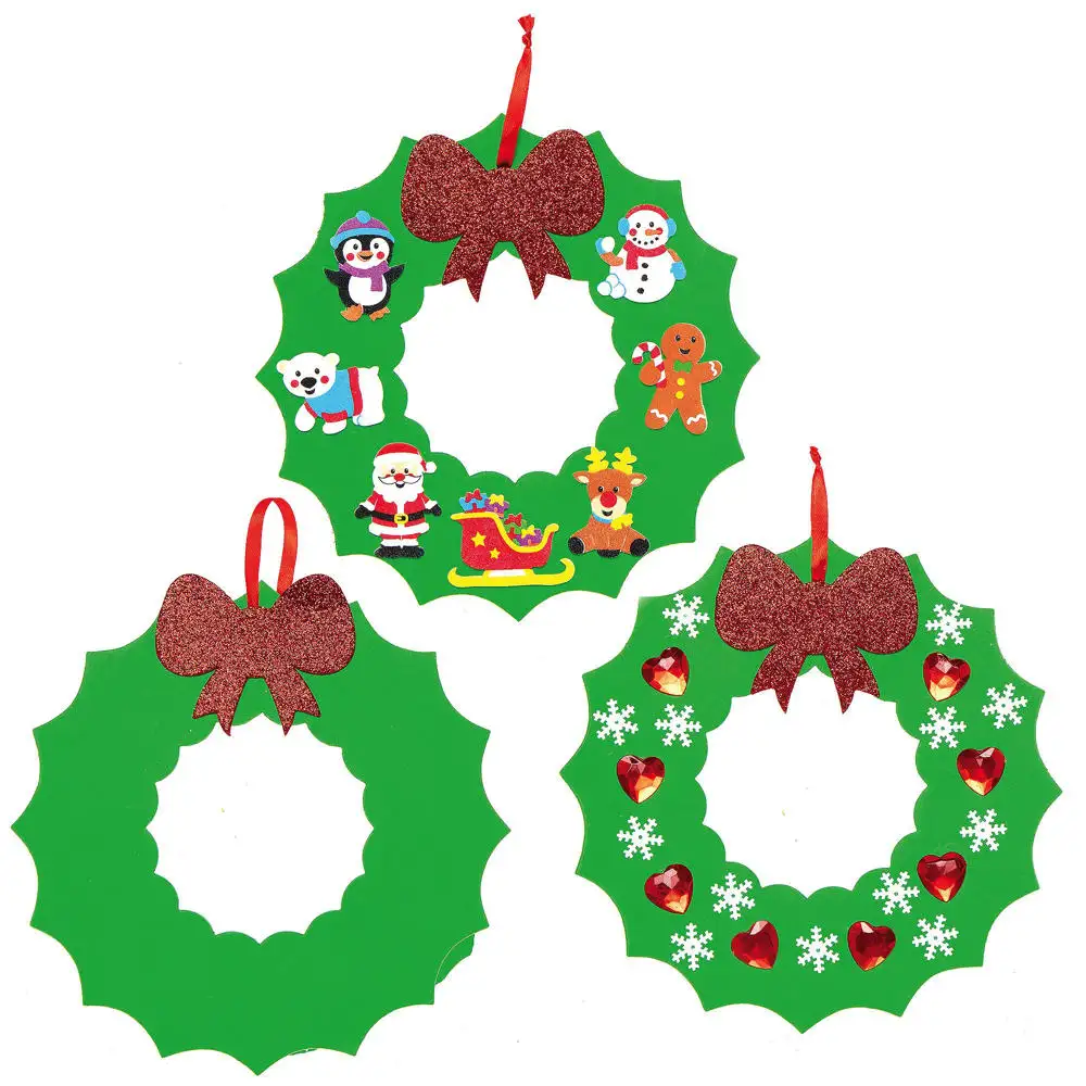 Wreath Foam Blanks (Pack of 10) Christmas Crafts, 20cm Diameter, Design Your Own