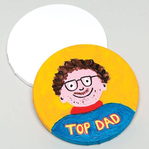 Circular Painting Canvases (Pack of 2) Art Supplies, Art Materials