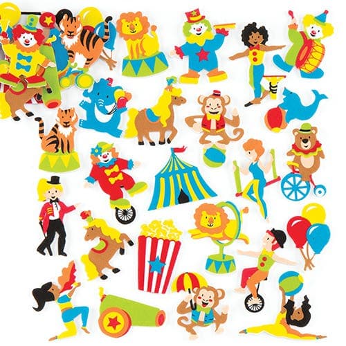 Circus Foam Stickers (Pack of 120) Stickers