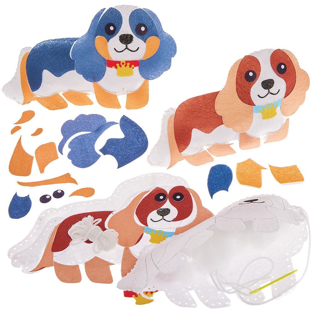 King Charles Spaniel Dog Cushion Sewing Kits (Pack of 2) Sewing & Weaving Craft Kits