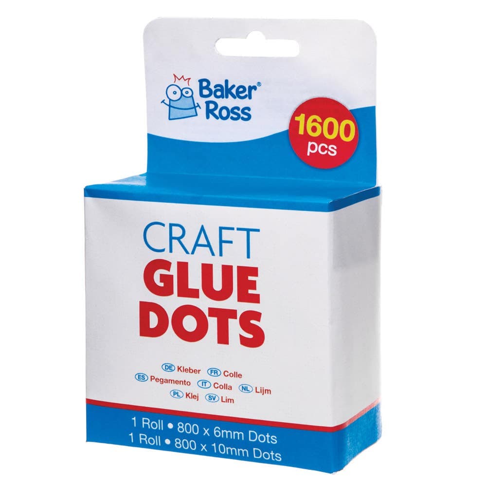 Craft Glue Dots Classpack 6mm & 10mm (Pack of 1600) Glues & Adhesives