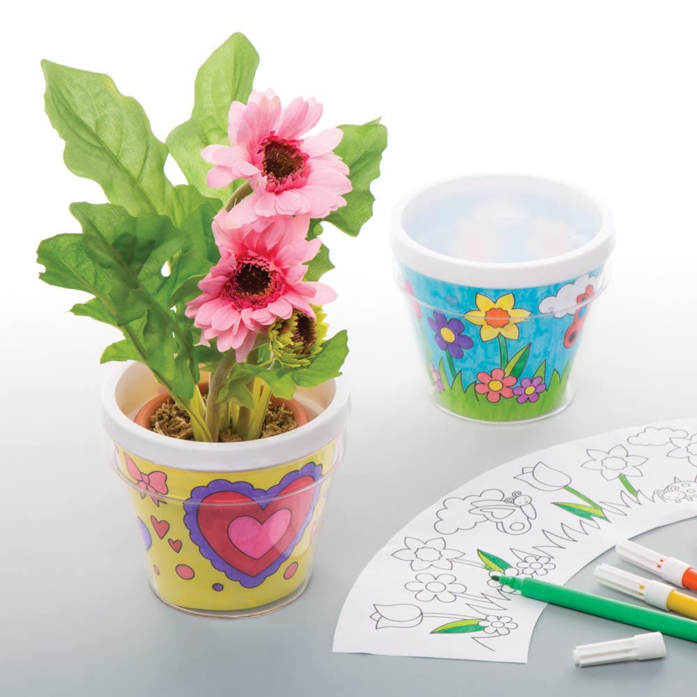 Design Your Own Flowerpots (Pack of 2) Nature Craft Kits