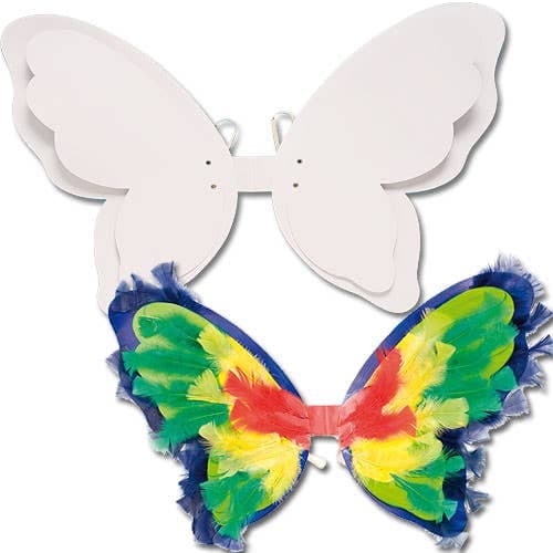 Design Your Own Wings (Pack of 3) Strong Card, Wingspan 60cm, Elasticated Straps Included, Craft Kits For Kids