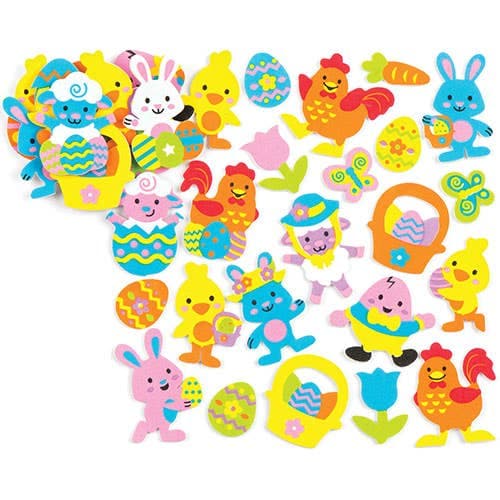 Easter Foam Stickers (Pack of 120) Easter Craft Supplies