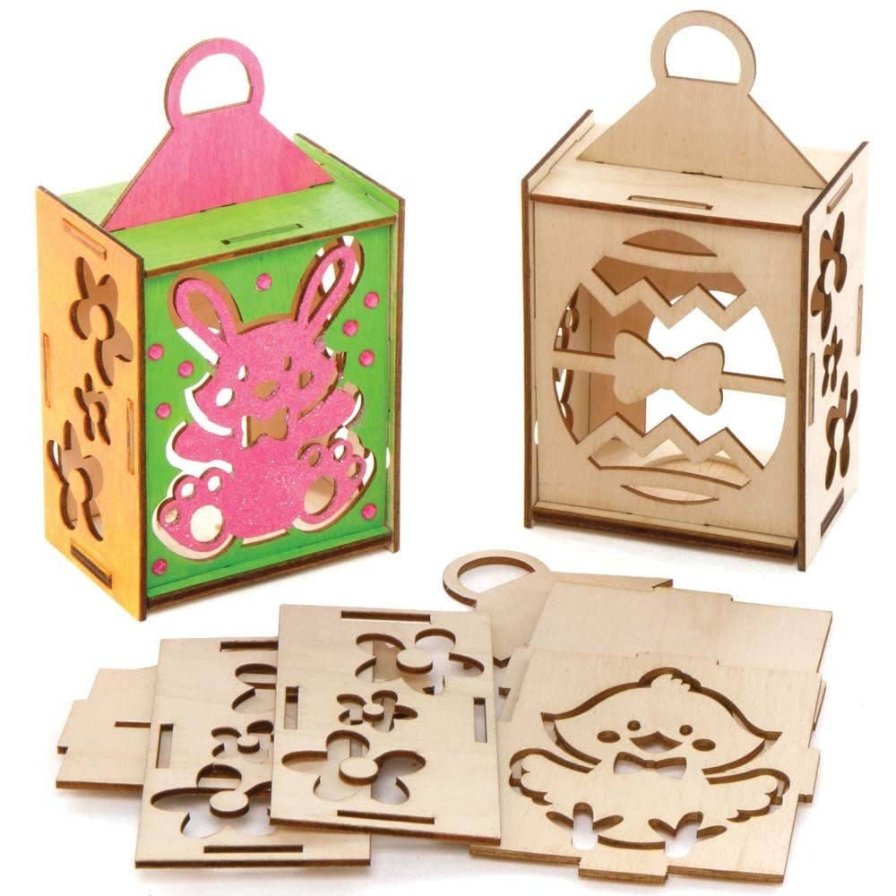 Easter Wooden Lantern Kits (Pack of 3) Easter Crafts For Kids