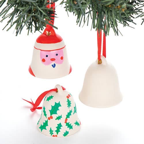 Ceramic Bells (Box of 4) Christmas Crafts