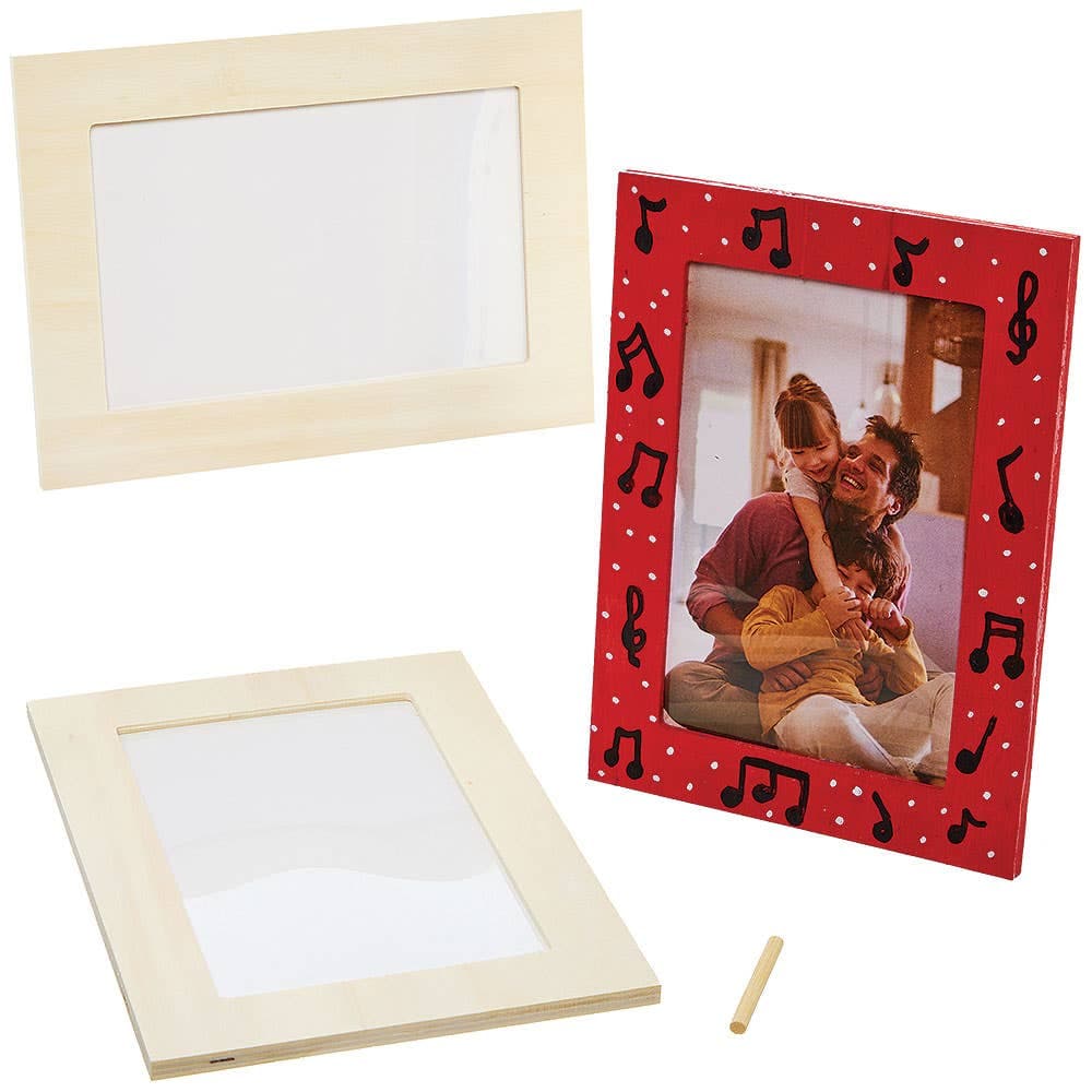 Wooden Photo Frames (Box of 4) Decoration Craft Kits