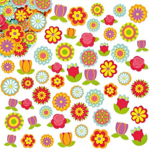 Flower Foam Stickers (Pack of 144) Stickers