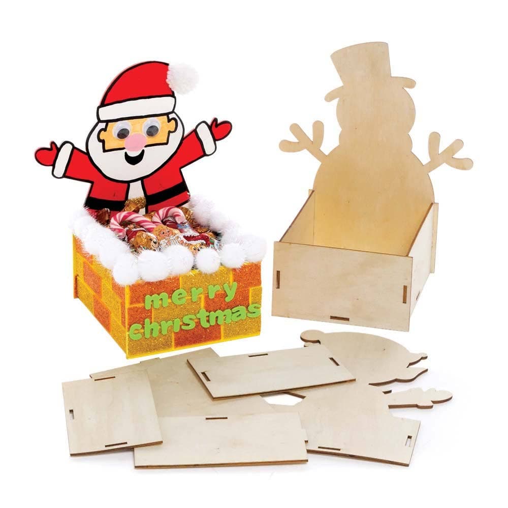 Christmas Wooden Box Kits (Pack of 3) Christmas Crafts