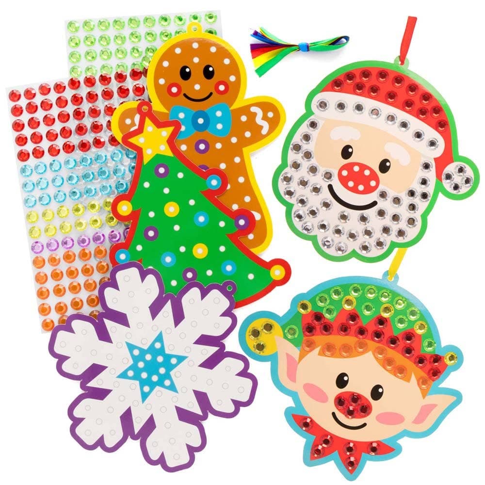 Christmas Diamond Art Decoration Kits (Pack of 5) Christmas Crafts