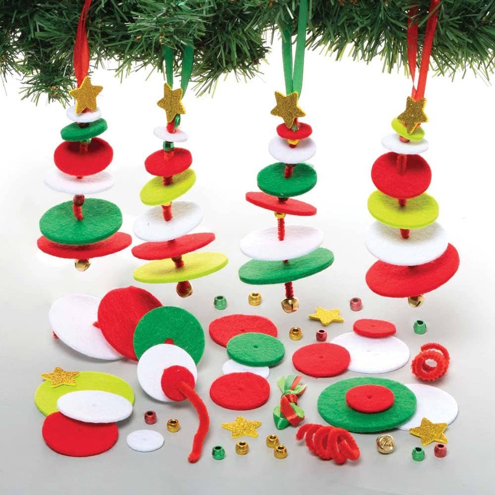 Christmas Tree Stacking Decoration Kits (Pack of 6) Christmas Crafts