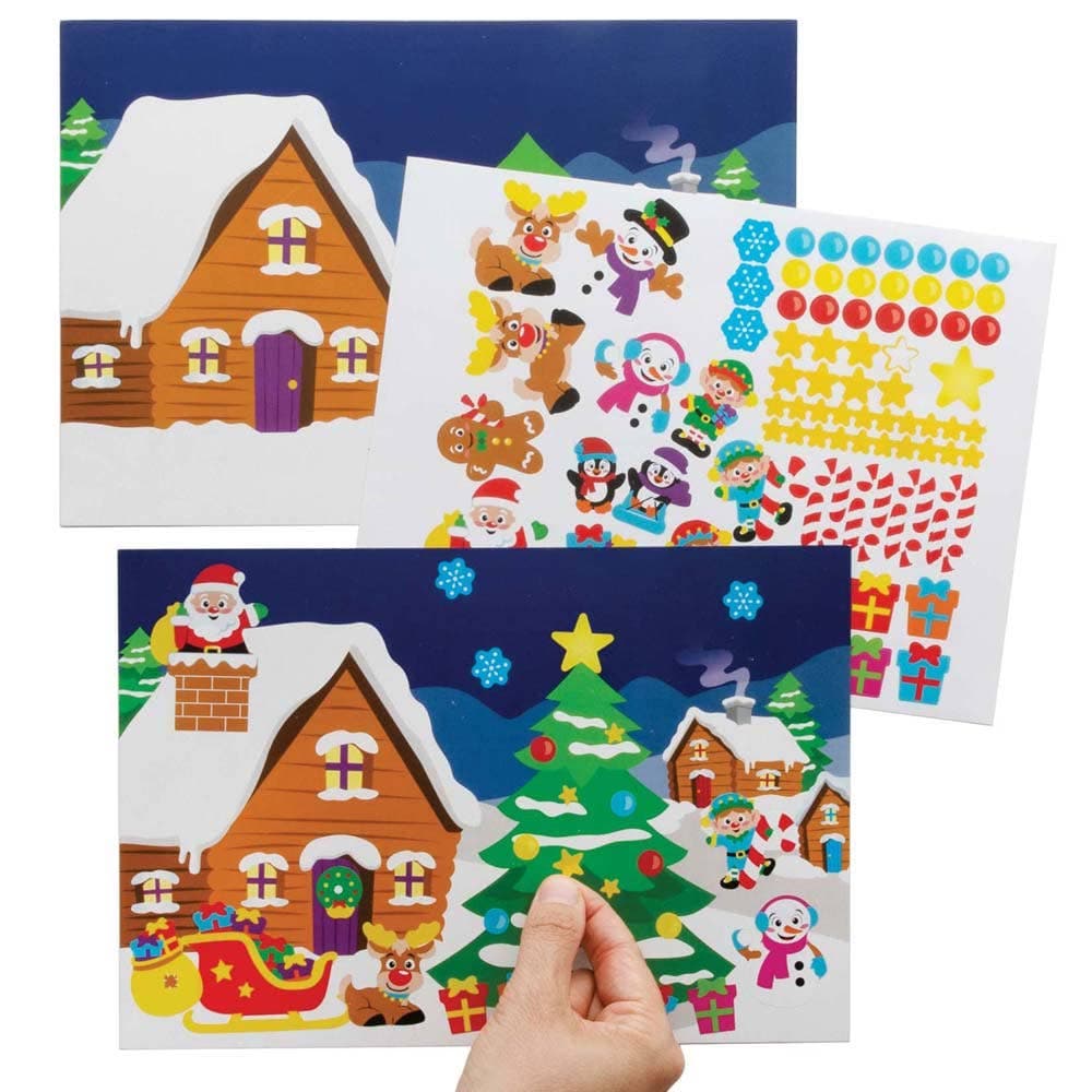 Christmas Sticker Scenes (Pack of 5) Christmas Crafts