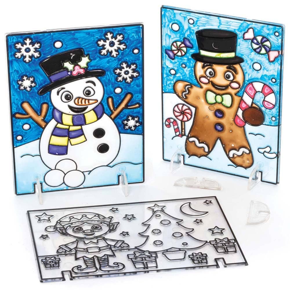 Christmas Suncatcher Pictures (Pack of 4) Christmas Crafts