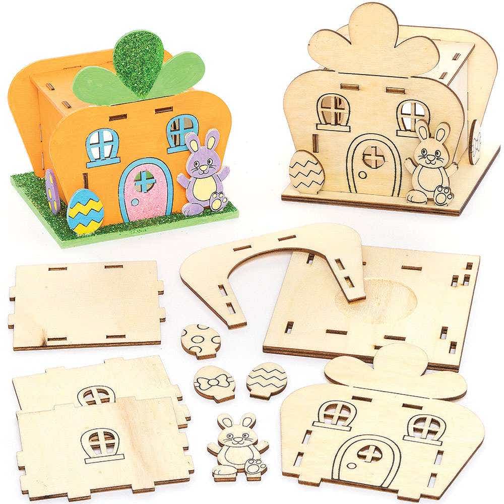 Easter Bunny Wooden Tealight Holder Kits (Pack of 3) Easter Crafts For Kids