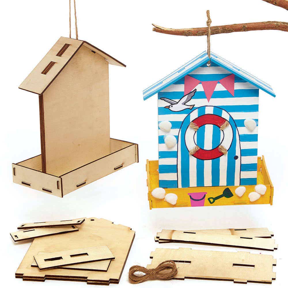 Wooden 3D Bird Feeder Kits (Pack of 2) Nature Craft Kits