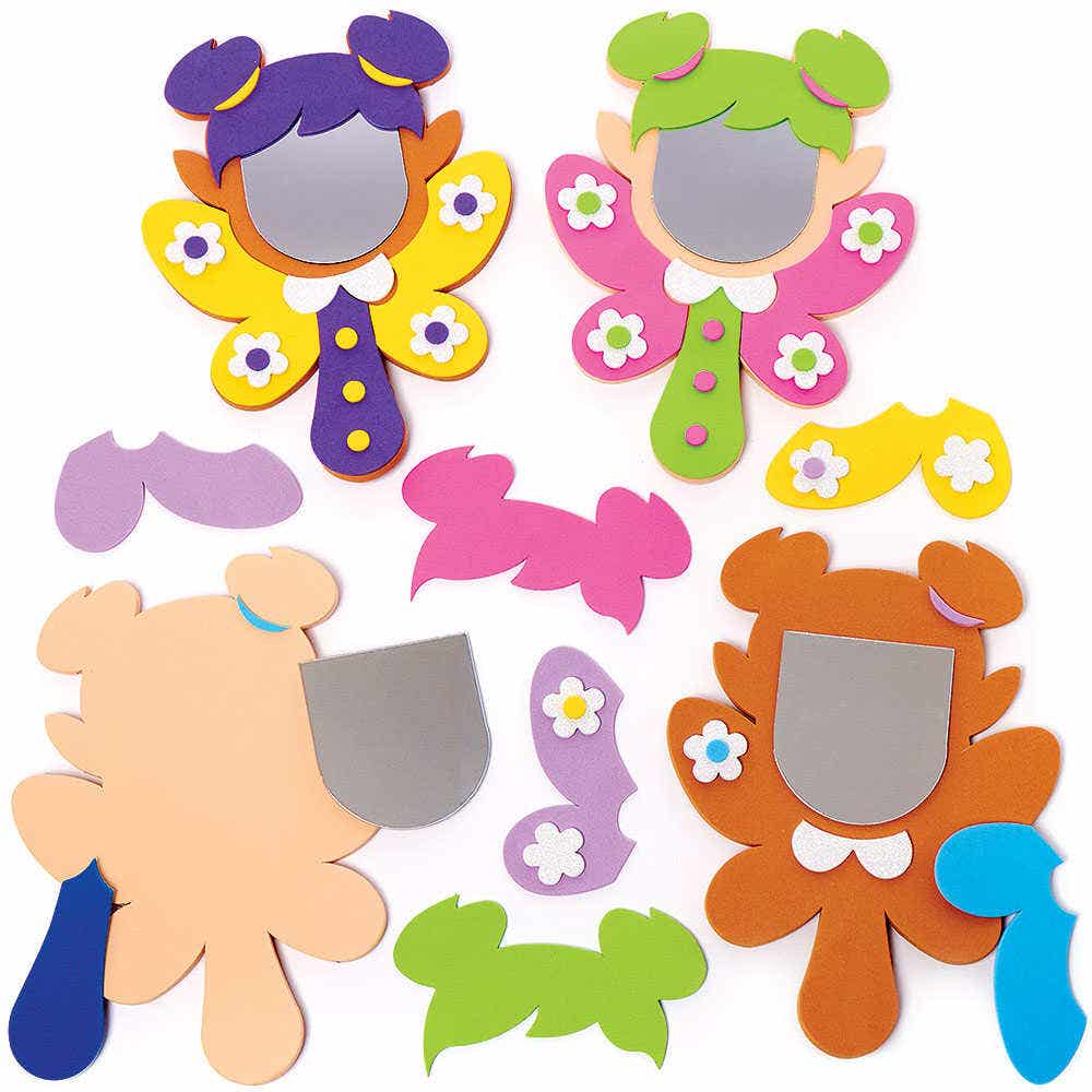 Fairy Mirror Kits (Pack of 4) Craft Kits For Kids