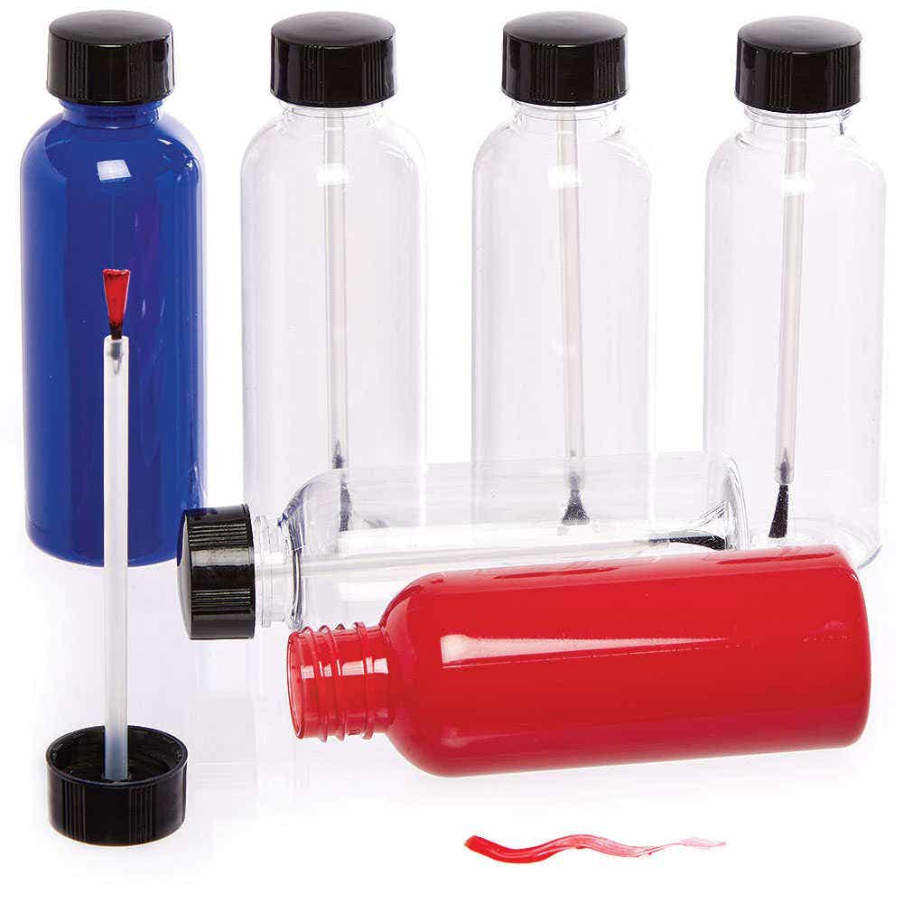 Paint & Glue Brush Bottles (Pack of 6) Art Supplies, Art Materials