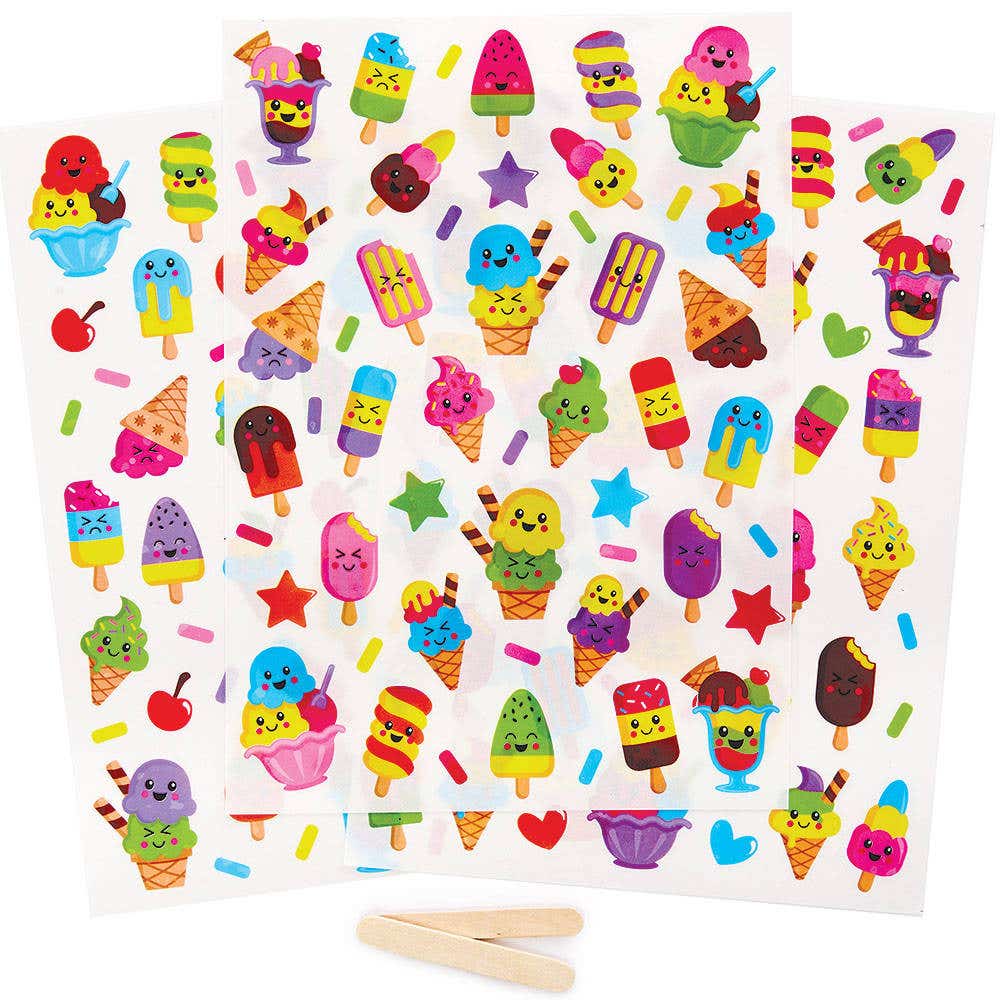 Ice Cream Transfers  (Pack of 150) Stickers