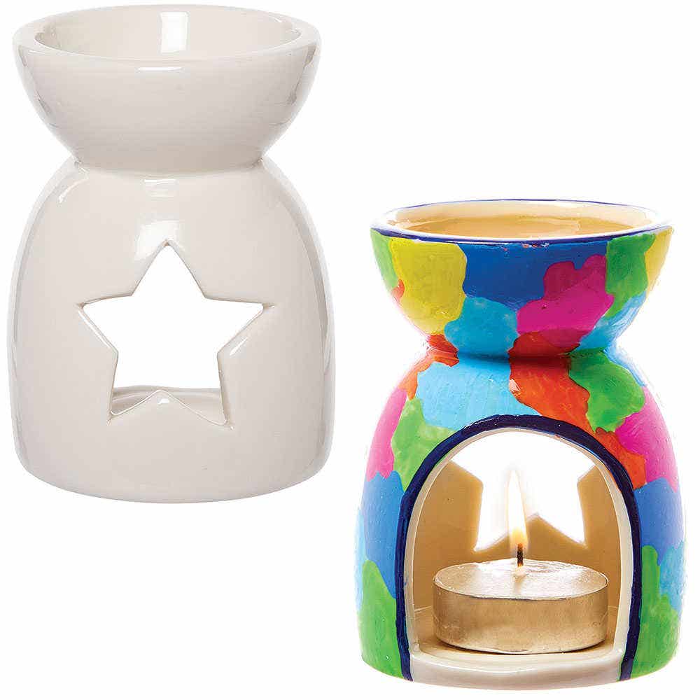 Porcelain Oil Tealight Burners (Box of 2) Decoration Craft Kits