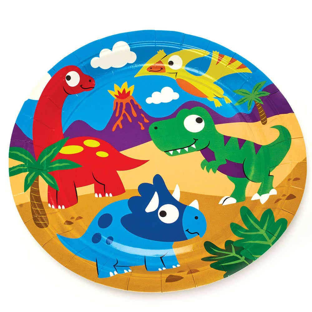 Dinosaur Party Plates (Pack of 10) Party Tableware
