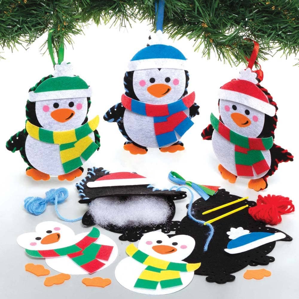 Penguin Decoration Sewing Kits (Pack of 3) Christmas Crafts