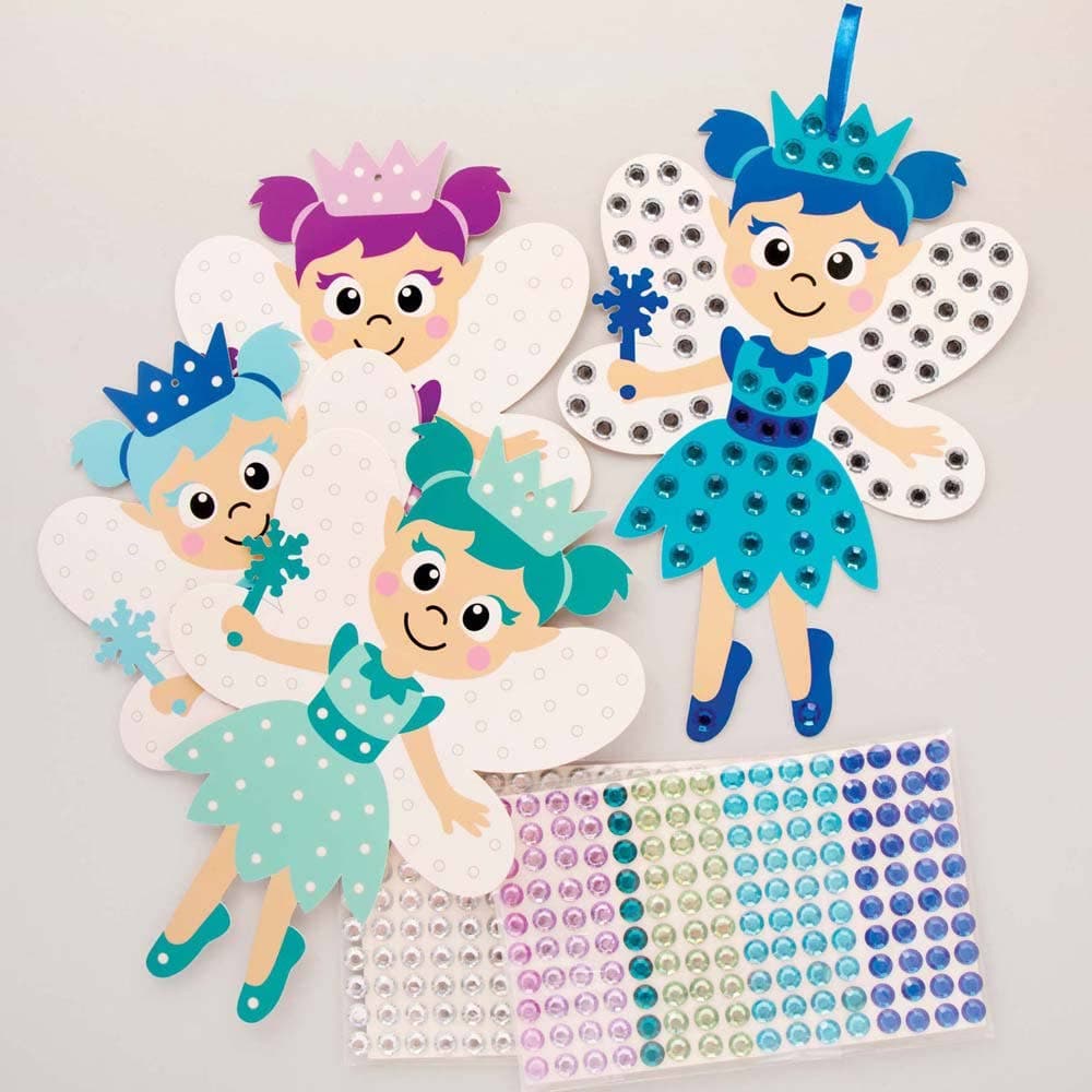 Winter Fairy Diamond Art Decoration Kits (Pack of 4) Christmas Crafts
