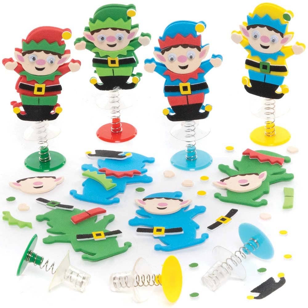 Christmas Elf Jump-up Kits (Pack of 8) Christmas Toys