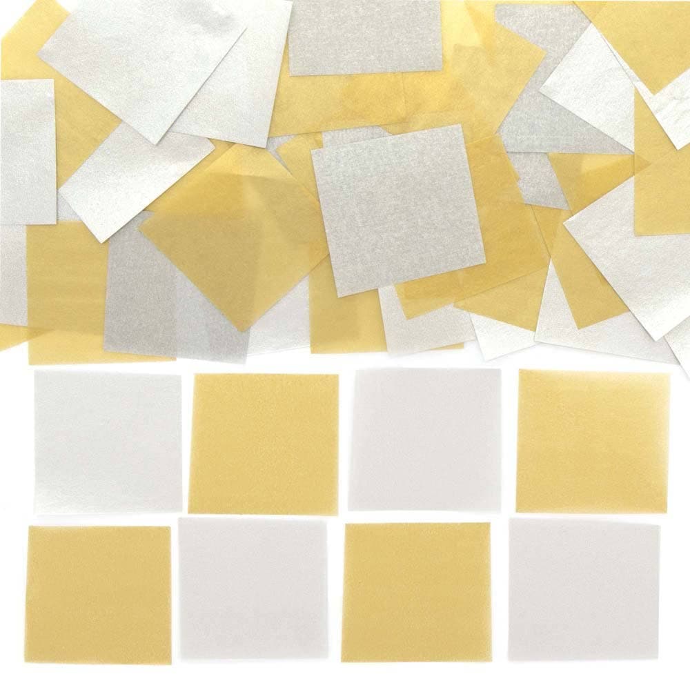 Gold & Silver Mini Tissue Paper Squares (Pack of 3000) Paper & Card 2 colours - Gold & Silver
