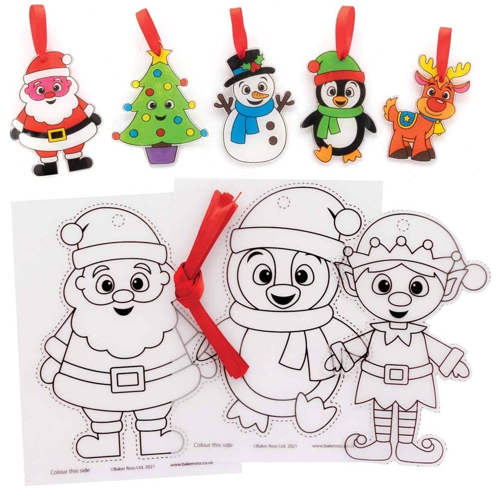 Christmas Super Shrink Decorations (Pack of 10) Christmas Crafts