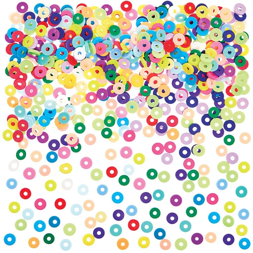 Polymer Clay Beads Bumper Box (Box of 3,600) 24 Assorted Colours, Bead Size 6mm, Make Your Own Jewellery