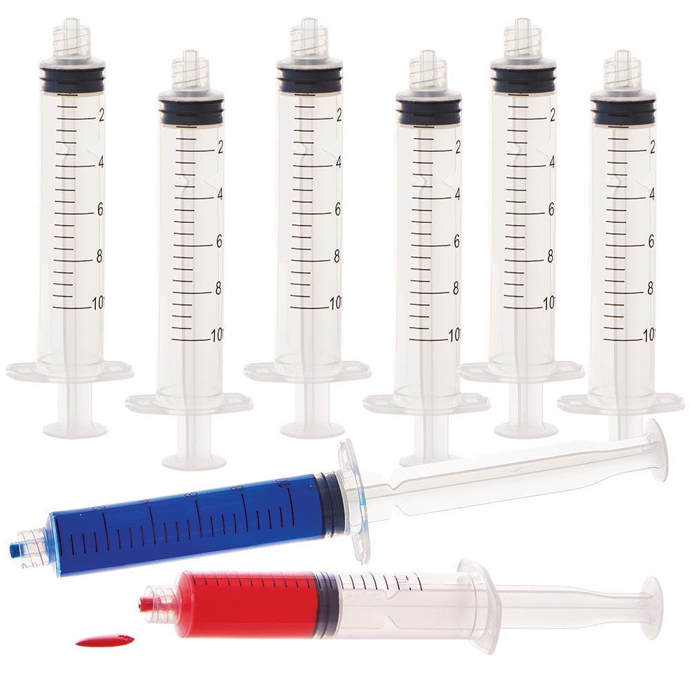 Multi-Purpose Craft Syringes (Pack of 8) 10ml Capacity, Plastic, Easy To Clean, Art Supplies