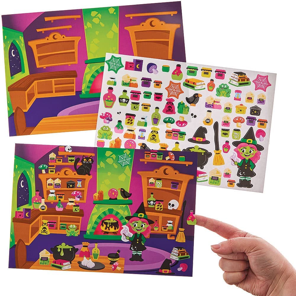 Witches Kitchen Spells & Potions Sticker Scenes (Pack of 4)