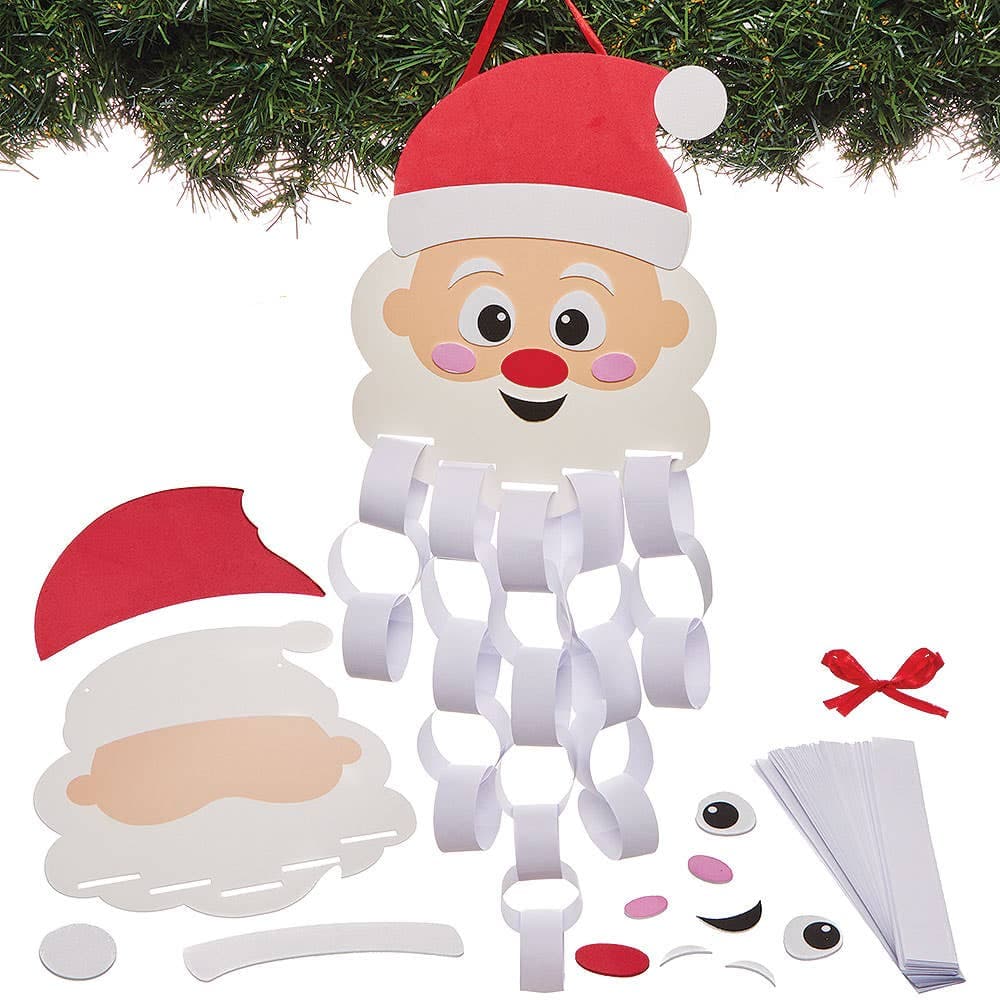 Santa Beard Paper Chain Kits (Pack of 3)