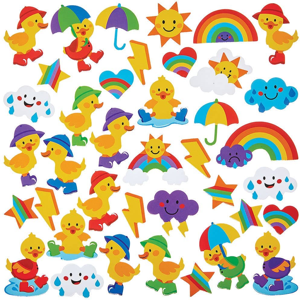 Rainy Day Ducks Foam Stickers (Pack of 150)