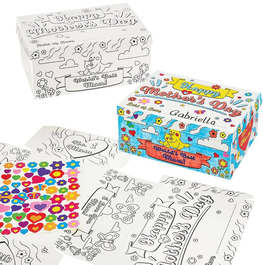 Colour-in & Sticker Mother's Day Gift Box (Each)
