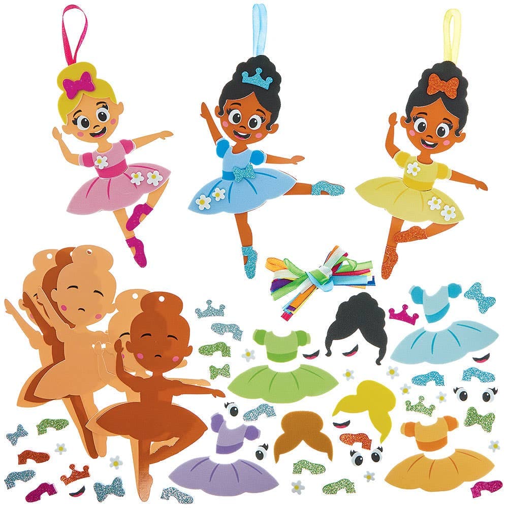 Ballerina Mix & Match Decoration Kits (Pack of 8)