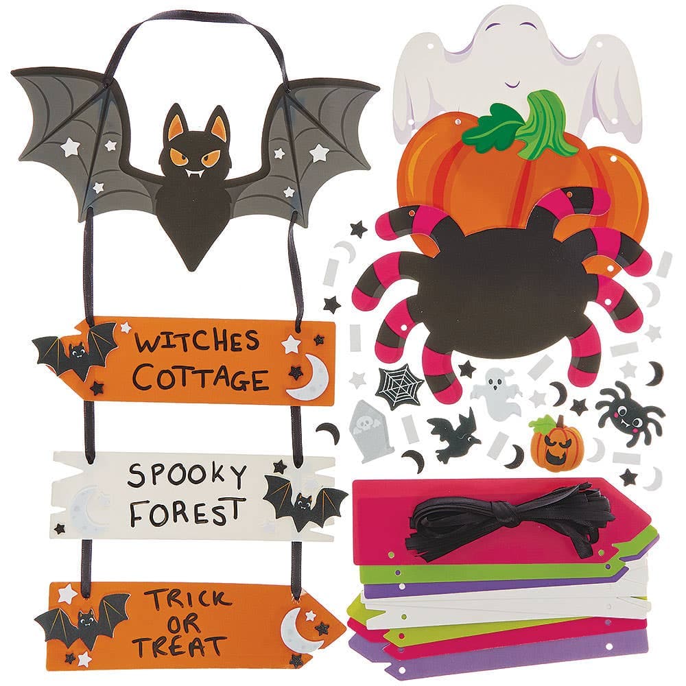 Halloween Sign Post Decoration Kits (Pack of 4)